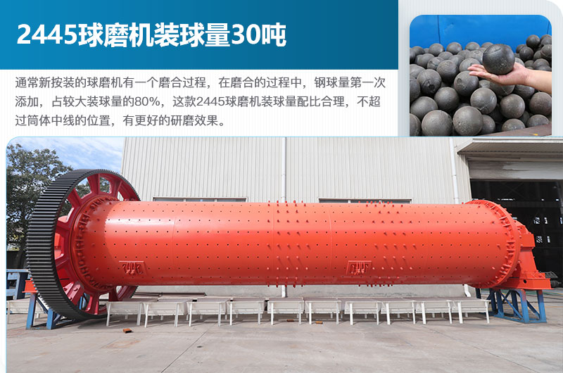 2445球磨機裝球量