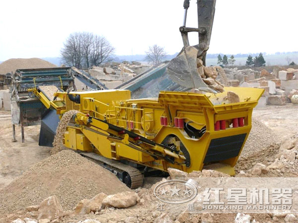 紅星機(jī)器履帶破碎站現(xiàn)場(chǎng)圖片