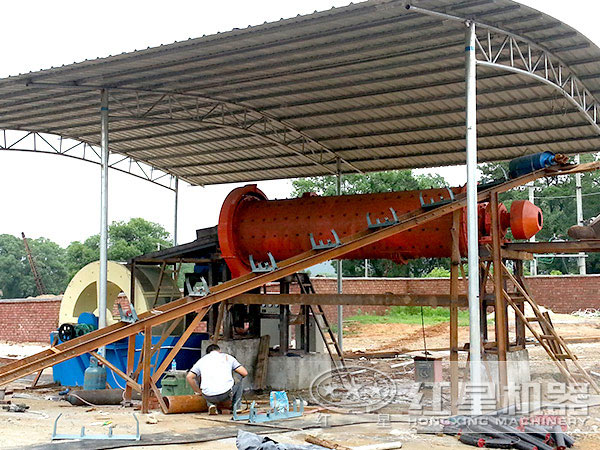 球磨機(jī)現(xiàn)場調(diào)試圖