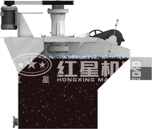 浮選機動態(tài)工作原理圖
