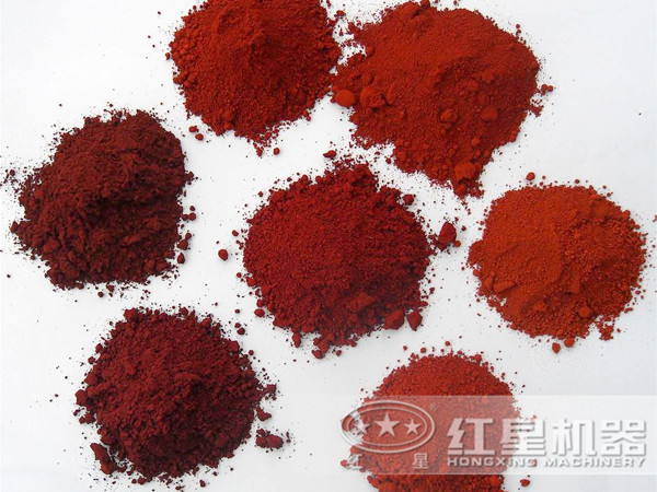 氧化鐵紅物料圖