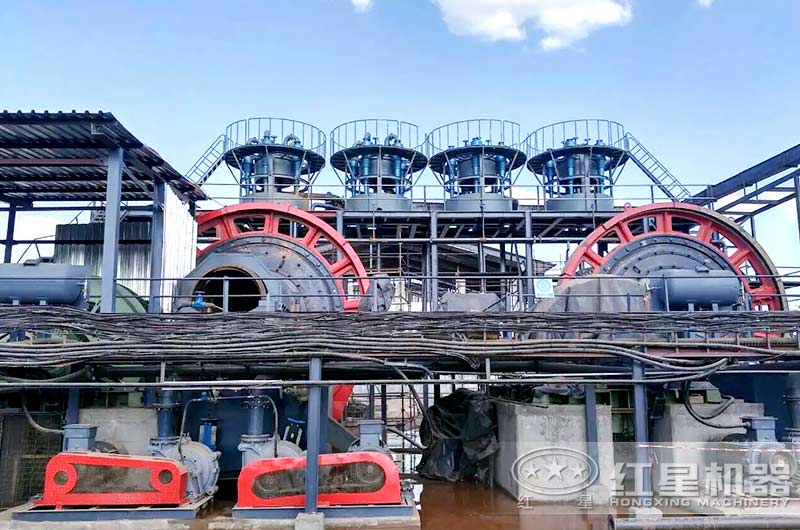 日產(chǎn)5000噸球磨機現(xiàn)場