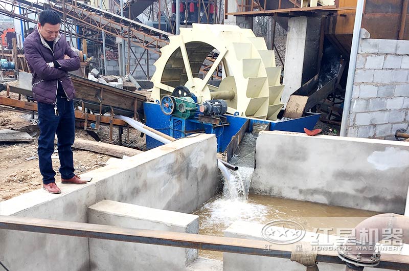 水洗沙機設備配置的沉淀池 水洗沙機設備配置的沉淀池