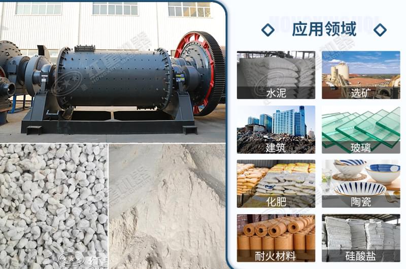 濕式球磨機可應(yīng)用領(lǐng)域